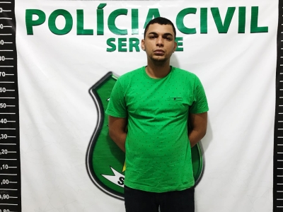 Preso envolvido em roubo no município de Campo do Brito (Foto: SSP)