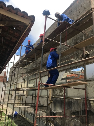 Obra de reforma e ampliação do Hospital de Glória está acelerada (Foto: Ascom/SES)