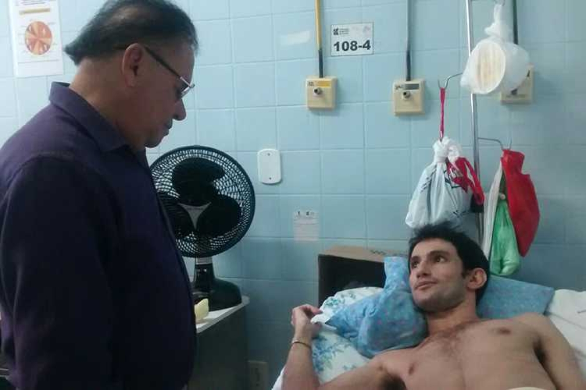 Huse recebe visita de Gilmar Carvalho que cobra ação de outros setores da saúde (Foto: SES/SE)