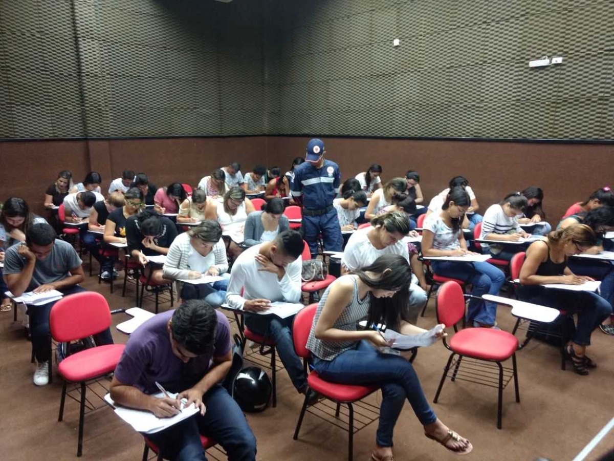 265 estudantes realizaram prova teórica para Curso de Atendimento Pré-Hospitalar do Samu (Foto: SES/SE)