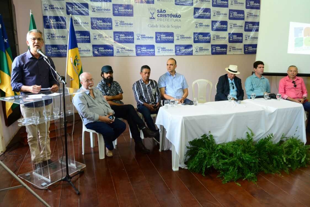 Prefeito de São Cristóvão anuncia programação do 34º Festival de Artes (Foto: Prefeitura de São Cristóvão)