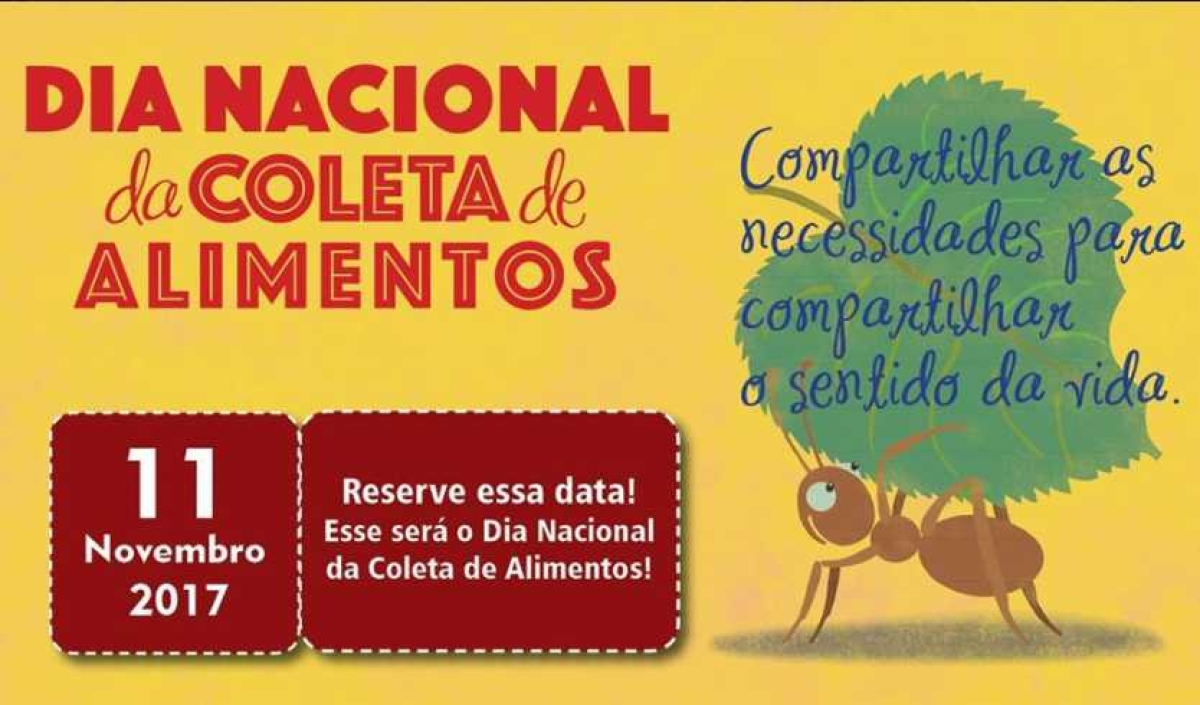 Dia Nacional da Coleta de Alimentos (Imagem: Divulgação)