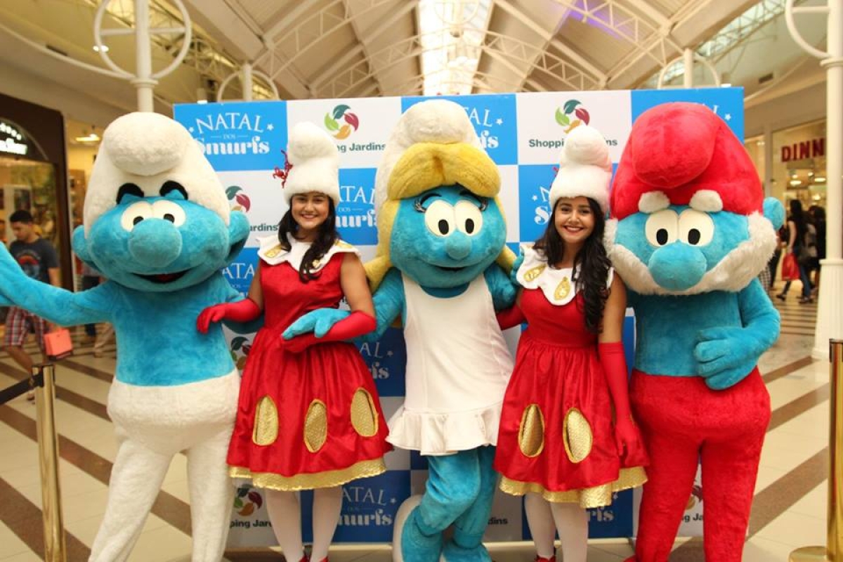 Natal dos Smurfs oferece diversão para toda a família no Shopping Jardins (Foto: Victor Caldas)