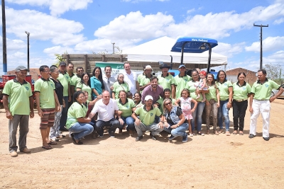 Belivaldo Chagas entrega equipamentos para aumentar produção agrícola de comunidade em Feira Nova (Foto: Marcelle Cristinne/ASN)