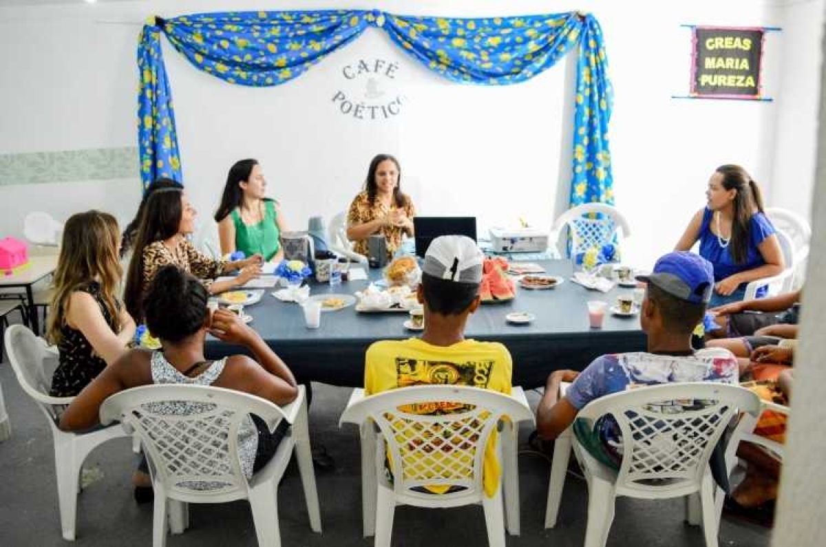 Café Poético estimula jovens em cumprimento de medida socioeducativa atendidos pela Assistência (Foto: Danillo França/PMA)