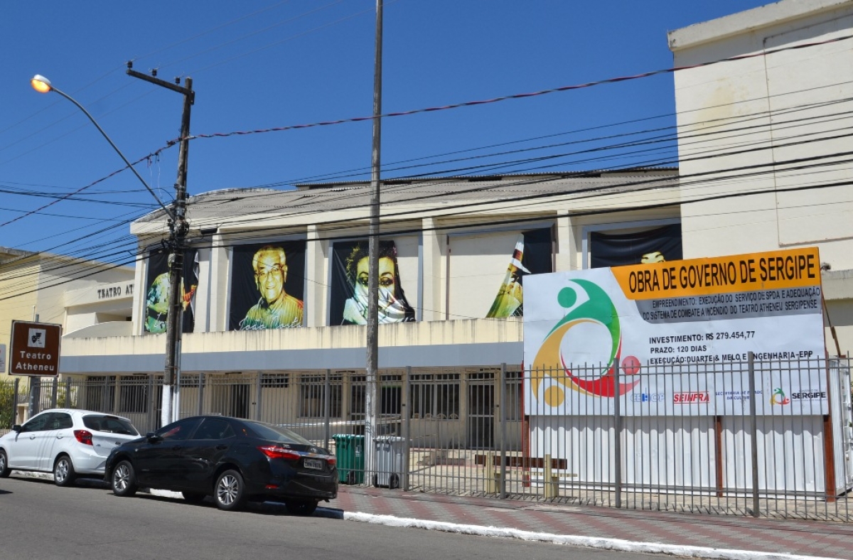 Teatro Atheneu passa por reformas e adequações (Foto: Secult/SE)