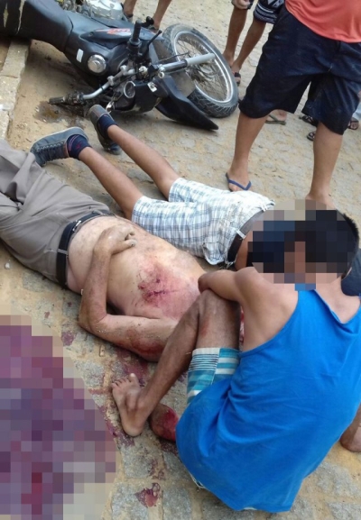Homem morre após ser atropelado por motocicleta em Simão Dias (Foto: LagartoComoEuVejo)