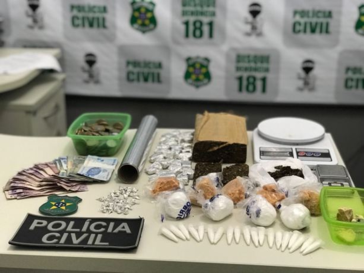 Polícia Civil de Lagarto prende casal de traficantes (Foto: PC/SE)