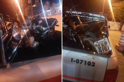 Mais uma motocicleta roubada é recuperada em Lagarto (Foto: LagartoComoEuVejo)