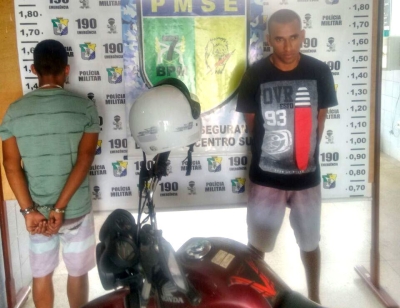 Lagarto: Menor é apreendido e maior é preso suspeitos de assalto a uma distribuidora de bebidas (Foto: LagartoComoEuVejo)