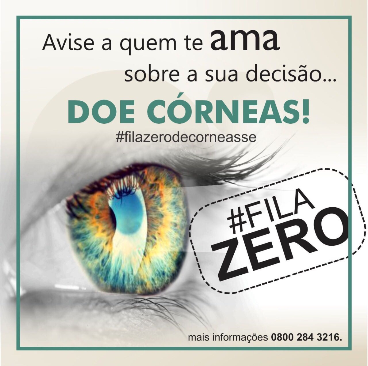 Central de Transplantes e OPO lançam campanha de doação de córneas nas redes sociais (Foto: Divulgação)