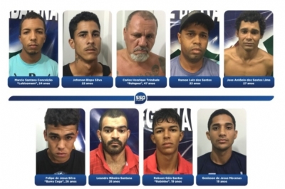  Nove pessoas foram presas até o momento (Foto: SSP)