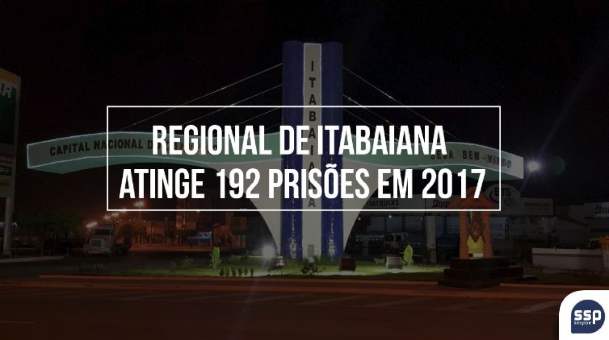 Delegacia Regional de Itabaiana atinge 192 prisões em 2017 (Imagem: SSP/SE)