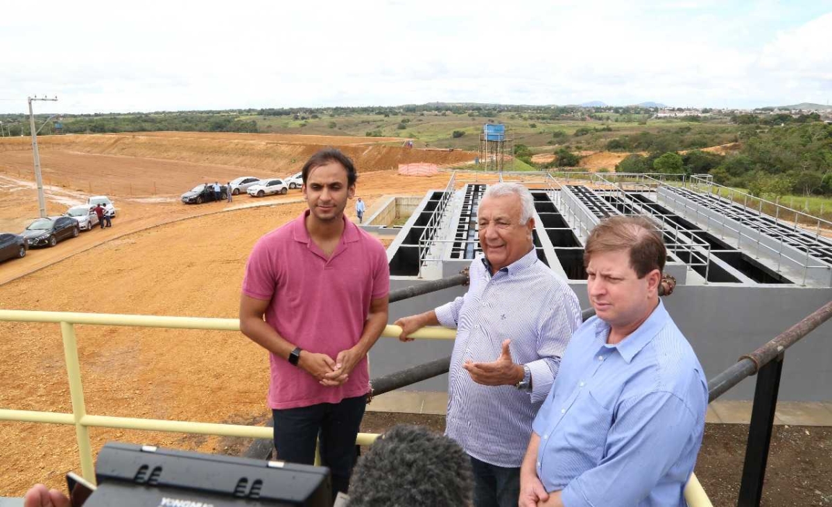 O investimento de R$ 30 milhões irá propiciar coleta e tratamento de esgoto sanitário em aproximadamente 80% da área urbana do município, atendendo 22.800 pessoas (Foto: Jorge Henrique/ASN)