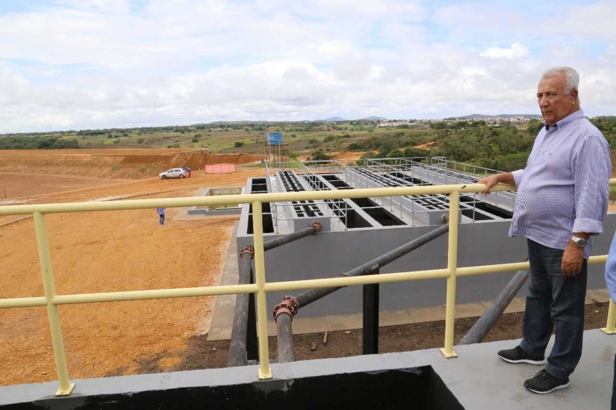 Com recursos do Programa Águas de Sergipe, o governo do Estado está implantando o Sistema de Esgotamento Sanitário da Sede Municipal de Nossa Senhora Dores (Foto: Jorge Henrique/ASN)
