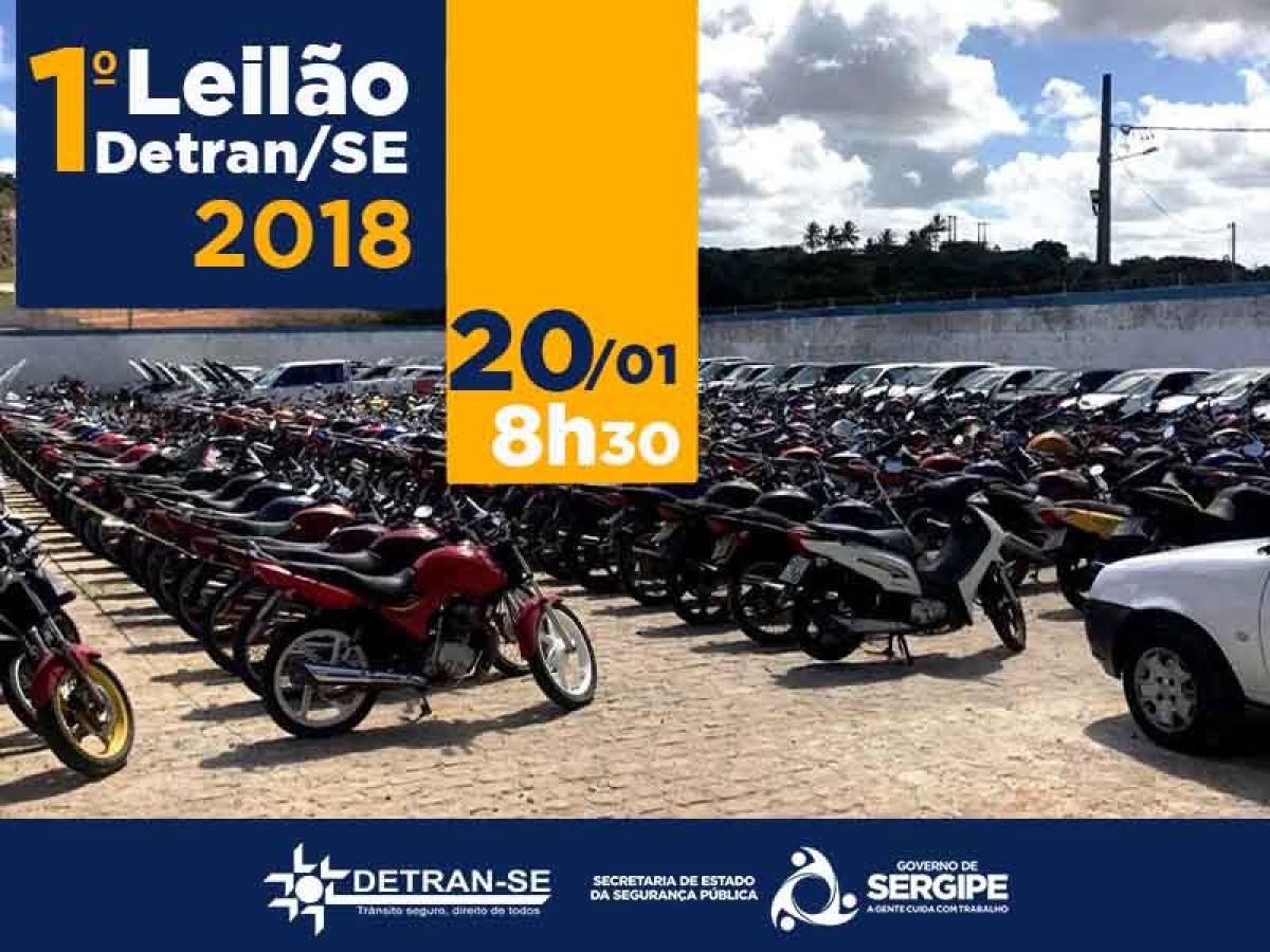 Visitação de veículos do 44º Leilão do Detran/Sergipe começa nesta quarta-feira, 17 (Foto: Detran/SE)