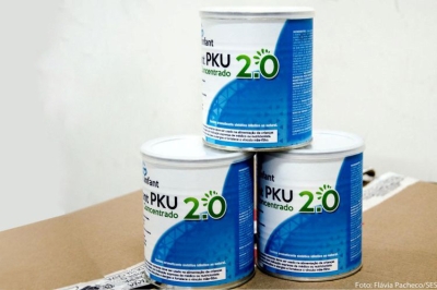 SES/Sergipe regulariza fornecimento pelo Case do alimento PKU (Foto: SES/SE)