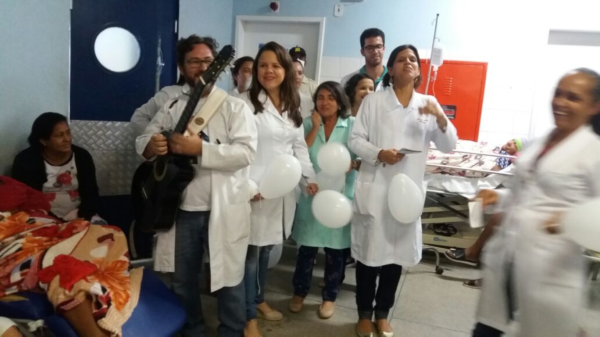 Psicólogos do Huse enfatizam a campanha Janeiro Branco (Foto: SES/SE)