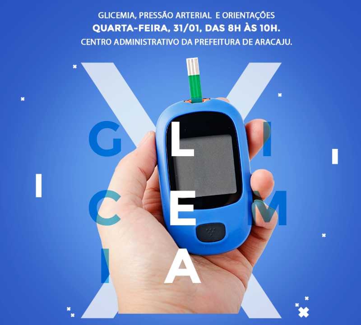 Prefeitura de Aracaju realiza ação de prevenção e combate ao diabetes e pressão arterial (Imagem: Ipesaúde)
