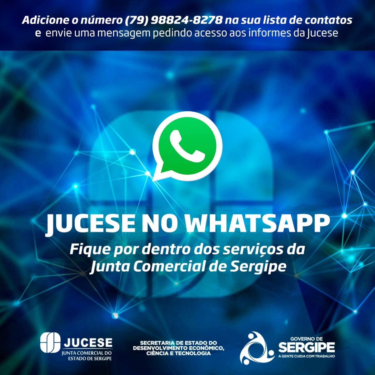 Jucese adere ao WhatsApp para ampliar rede de comunicação (Imagem: Divulgação/Jucese)
