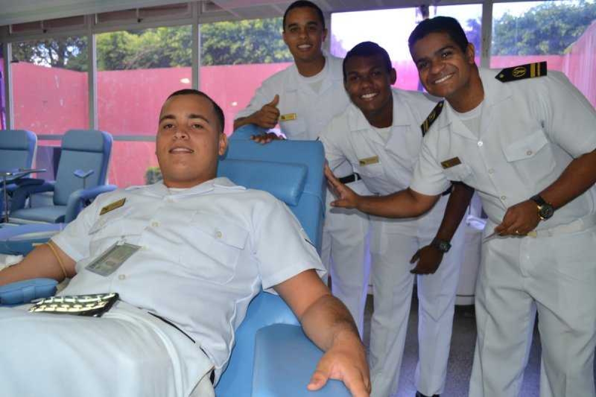 Capitania dos Portos de Sergipe realiza campanha e colabora com a doação de sangue (Foto: SES/SE)