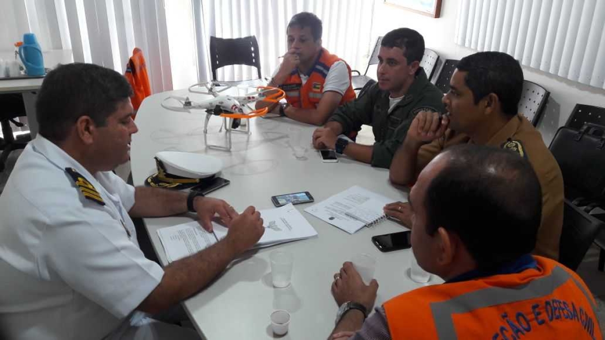 Defesa Civil, Bombeiros e Forças Armadas discutem a utilização de Drones em operações de segurança pública (Foto: Assessoria Seidh/SE)
