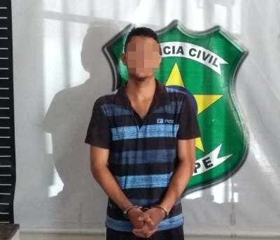 Acusado de matar idoso com cerca de 43 facas é preso pela Polícia Civil (Foto: Via Pingou Notícias)