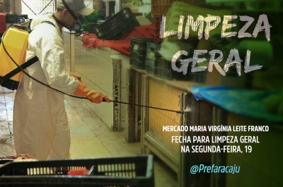 Mercado Maria Virgínia Leite Franco fecha para limpeza geral na segunda, 19/03 (Imagem: Divulgação/PMA)
