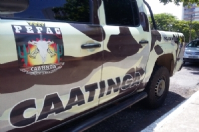 Policiais da Caatinga realizaram uma blitz quando os homens dispararam (Foto ilustrativa: Arquivo Portal Infonet)