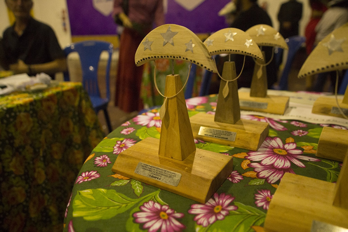 Trofeus do Concurso do Gonzagão, em 2017 (Foto: Jéssika Lima/Secult/SE)