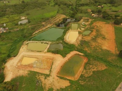 Extensos tanques escavados sem acompanhamento técnico em Aquidabã (Foto: Assessoria FPI/SE)