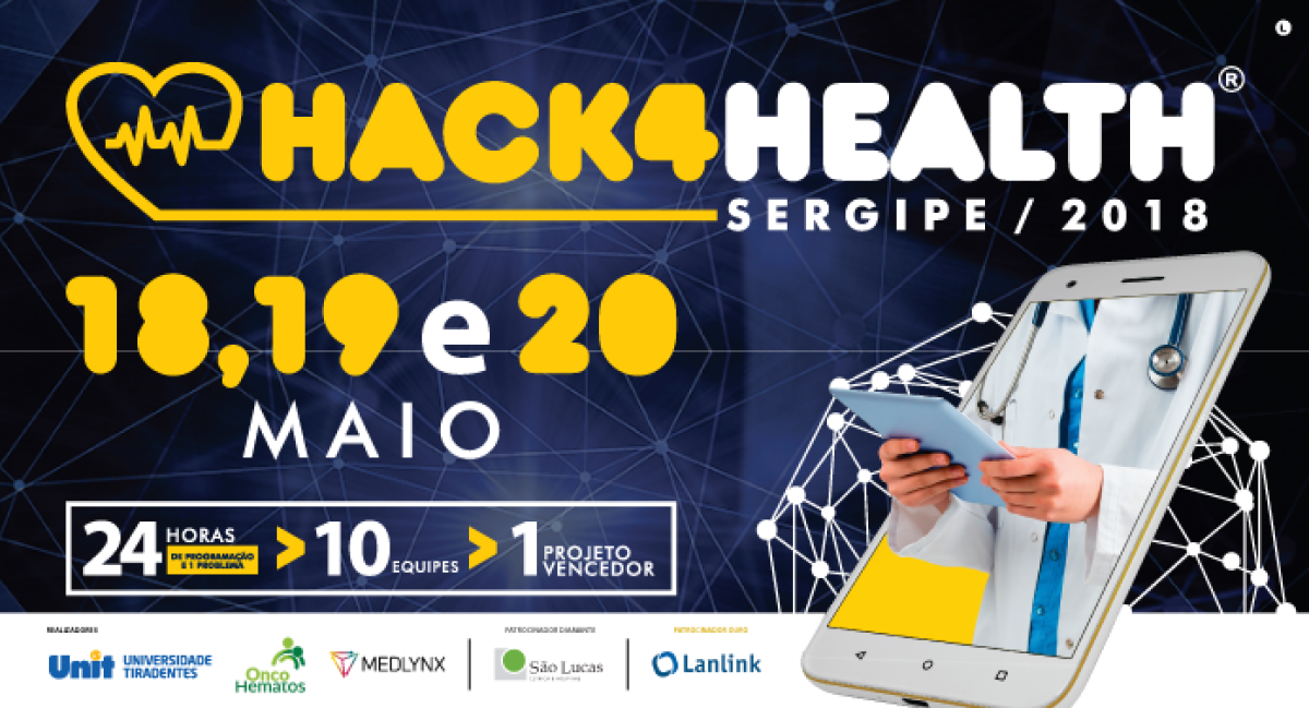 Hack4health Aracaju: equipes de TI se reunirão para solucionar problemática (Imagem: Divulgação)