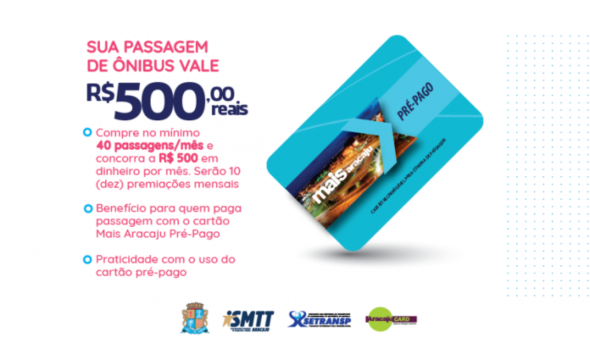 Setransp/Aracaju lança rede de vendas de passagem e promoção (Imagem: Divulgação)