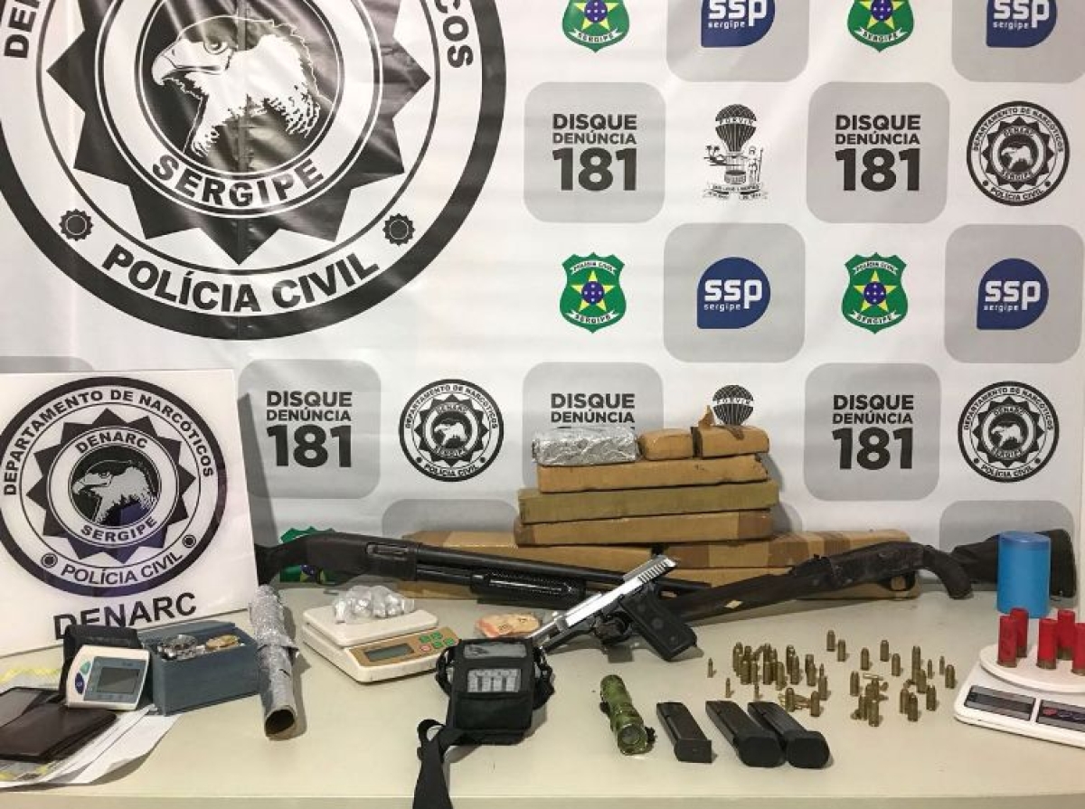 Operação "Xeque-Mate": Denarc prende acusado de tráfico e homicídio no bairro Inácio Barbosa (Foto: SSP/SE)