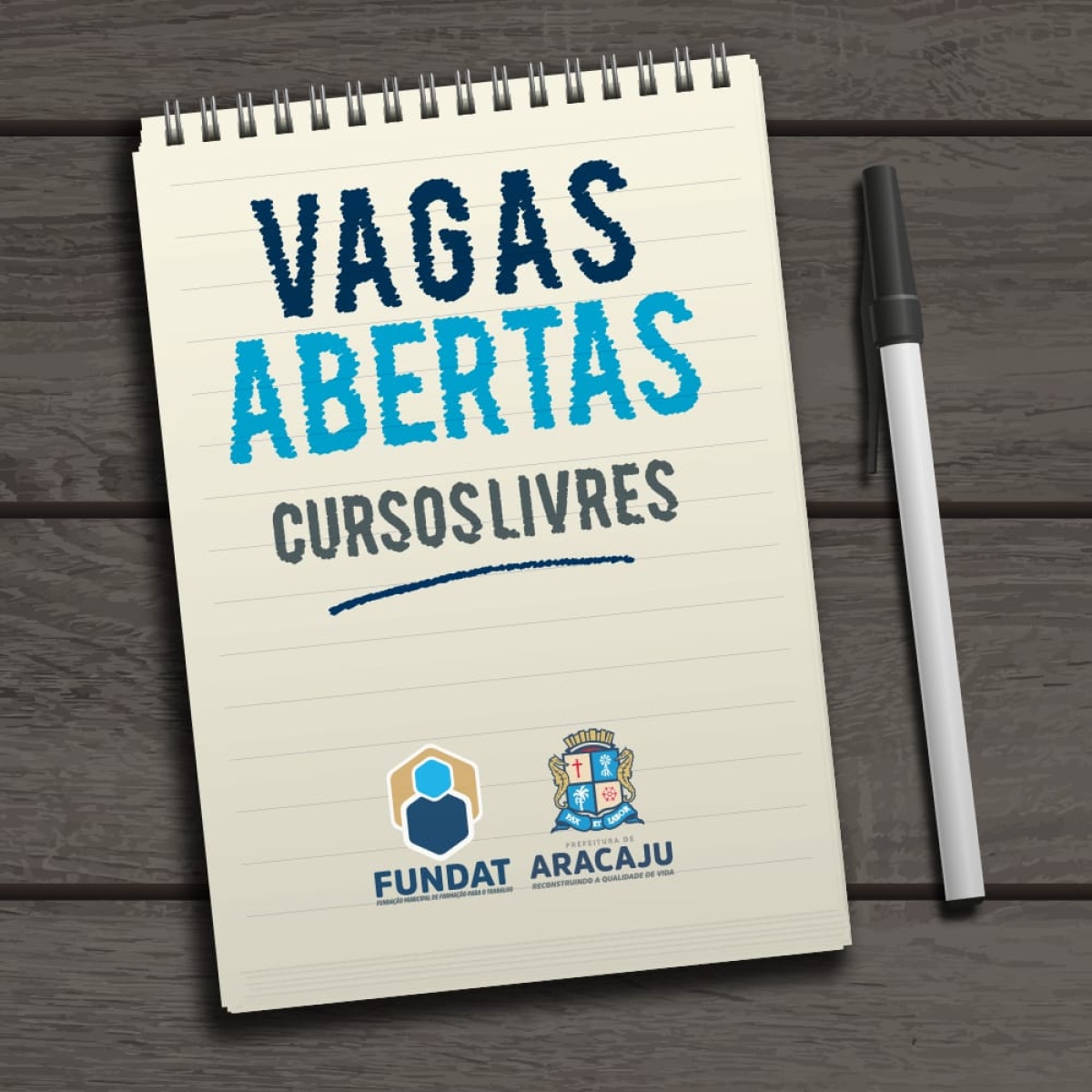 Fundat abre inscrições para 315 vagas de cursos livres (Imagem: Fundat/Aracaju)