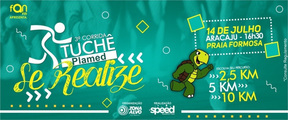 Corrida Tuchê será neste sábado no calçadão da Praia Formosa (Foto: Divulgação)