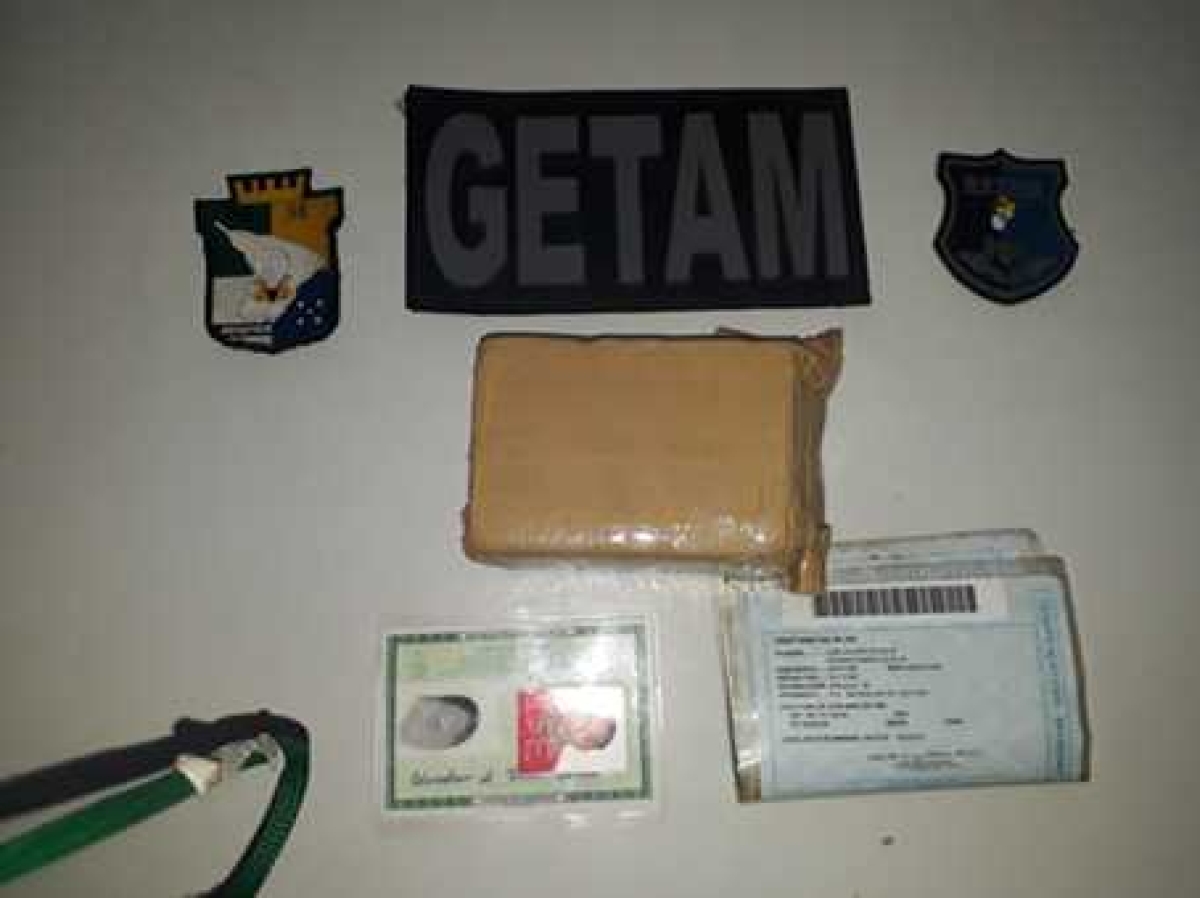 Polícia Militar apreende drogas na Grande Aracaju por meio do Getam (Foto: Assessoria PM/SE)
