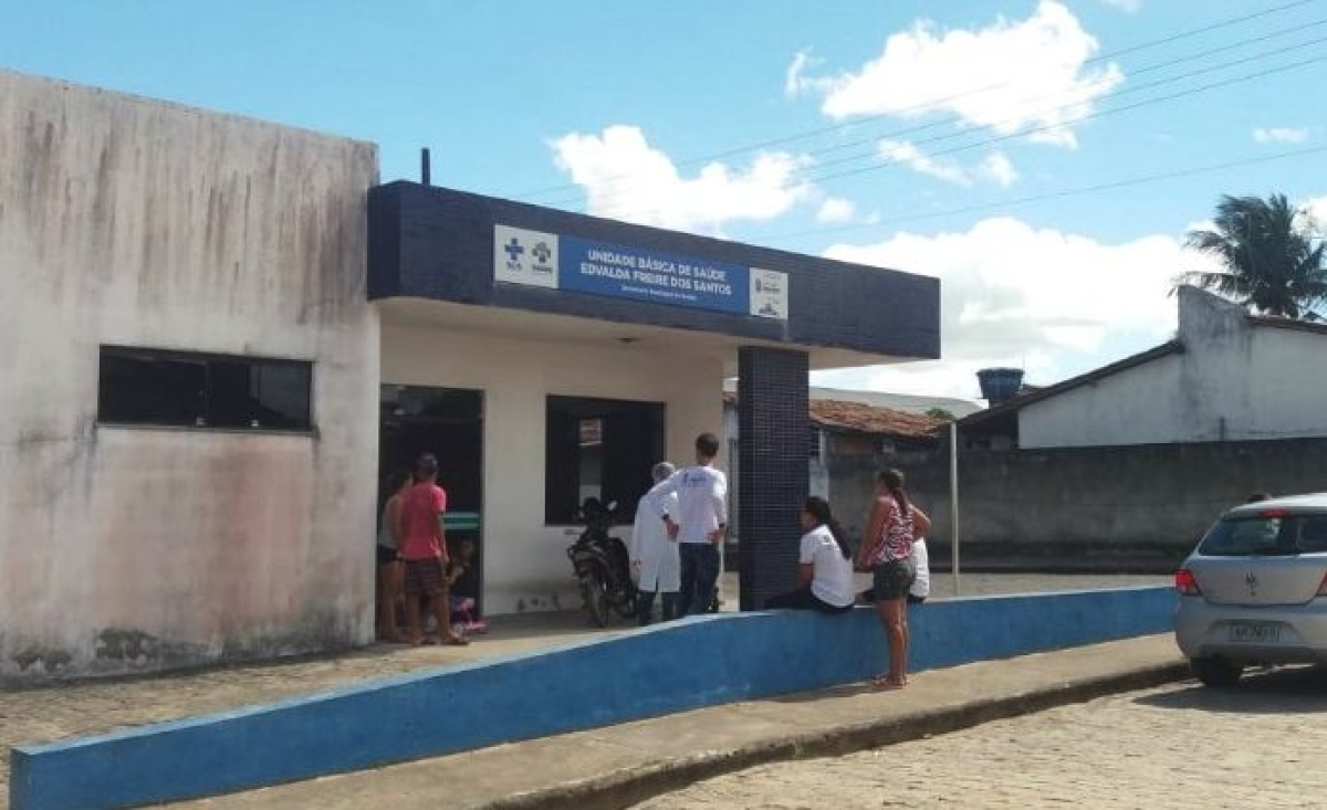 Foto do posto de saúde enviada por um internauta (Foto: Via Portal Itnet)