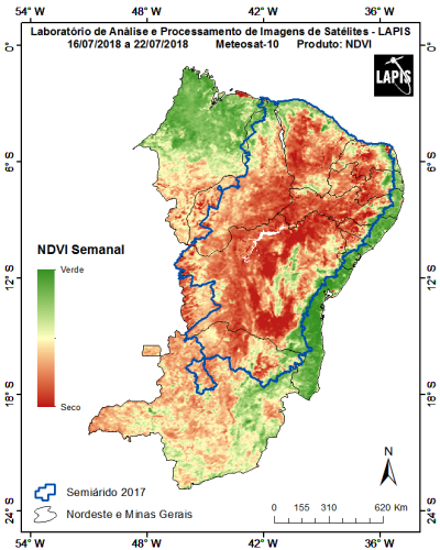 Seca já atinge praticamente todos os municípios do Semiárido brasileiro (Imagem: Lapis)