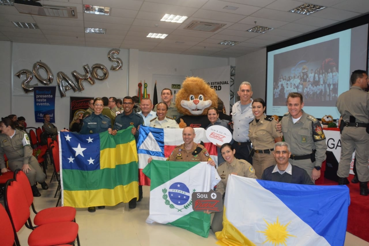 PMSE participa do Seminário de 20 anos do Proerd no Rio Grande do Sul (Foto: Assessoria PM/SE)