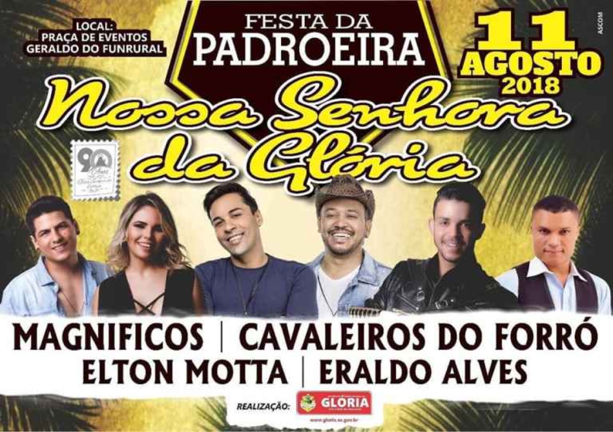 Festa da Padroeira de Glória acontecerá neste final de semana (Imagem: Divulgação)
