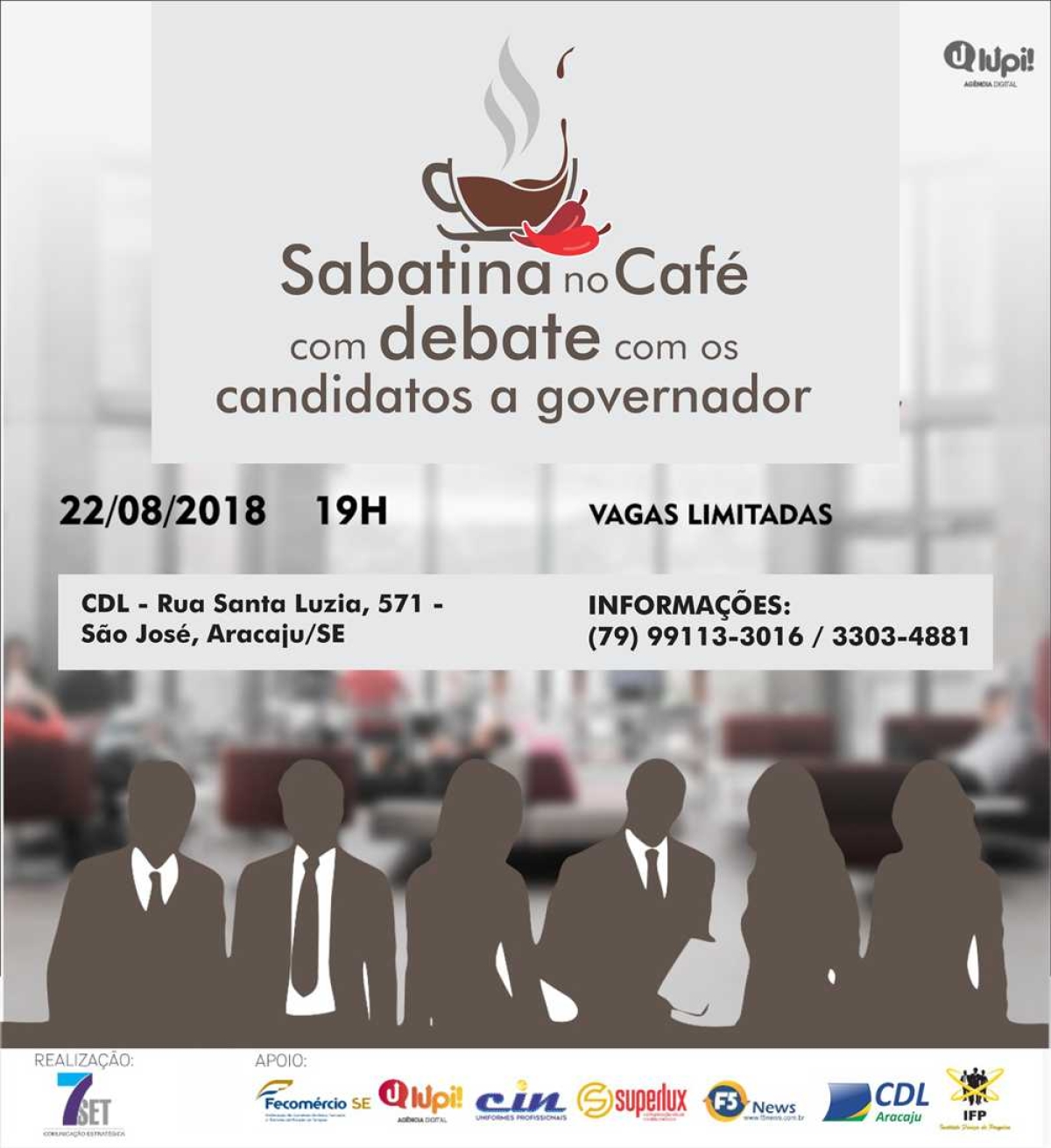 Candidatos destacam importância da sabatina promovida pelo Café com Debate (Imagem: Divulgação)
