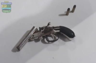 Duas armas de fogo são apreendidas em Itabaiana, contabilizando 52 apenas em 2018 (Foto: PM/SE)