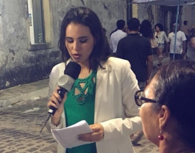 Jornalista Cris Silva, repórter da CBN Aracaju (Foto: Sindijor/SE)
