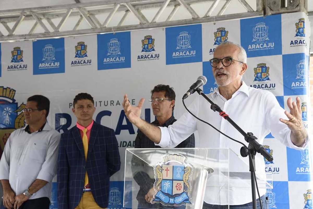 Prefeito Edvaldo Nogueira inaugura primeiro ecoponto do estado (Foto: Marco Vieira/ PMA)