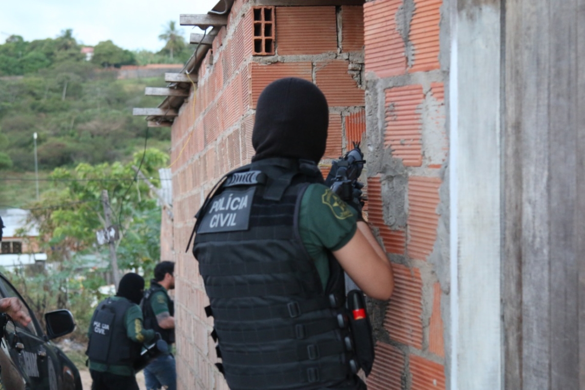 No estado, 315 policiais civis estão envolvidos na ação (Foto: SSP/SE)