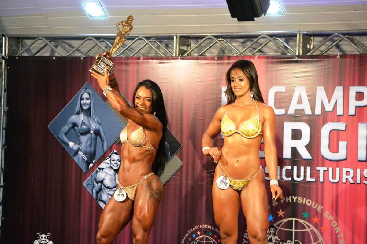 Elaine Vieira foi campeã overall Wellness (Foto: Igor Matheus/ Portal Infonet)