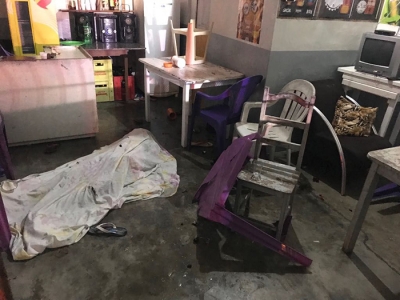 Homens armados invadem bar na periferia de Itabaiana, matam um jovem e deixam um adolescente ferido (Foto: Via Gilson de Oliveira)