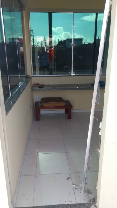 Ecoponto é invadido e depredado por vândalos (Foto: Emsurb/Aracaju)