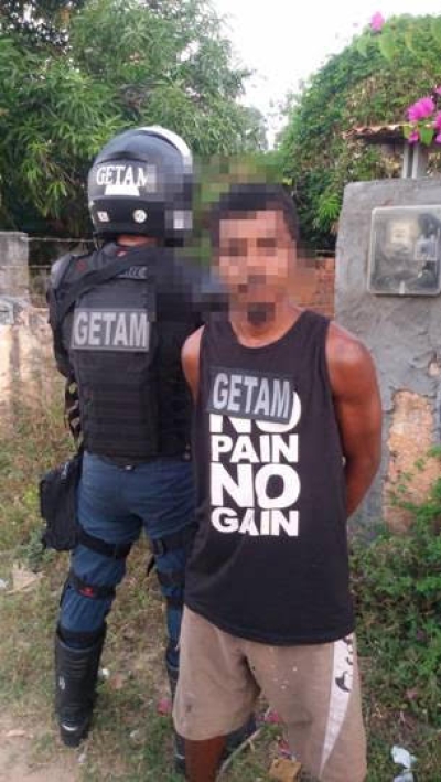 PM cumpre mandado de prisão e prende suspeito de participação na morte do sargento Borges (Foto: Assessoria PM/SE)